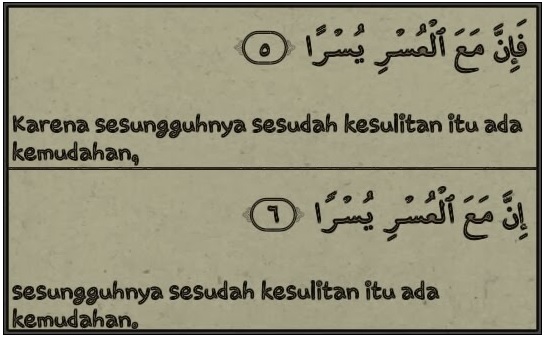 QS. Al Insyirah 5-6