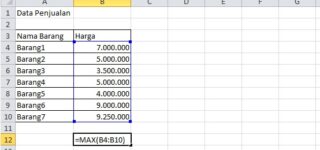 Cara Mencari Nilai Tertinggi di Microsoft Excel