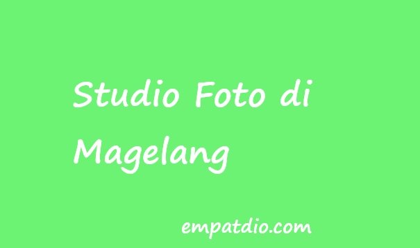 studio foto di magelang